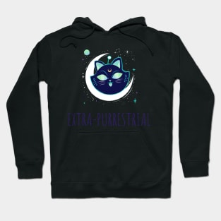 Extra Purrestrial Cat Moms and Dads Gift Hoodie